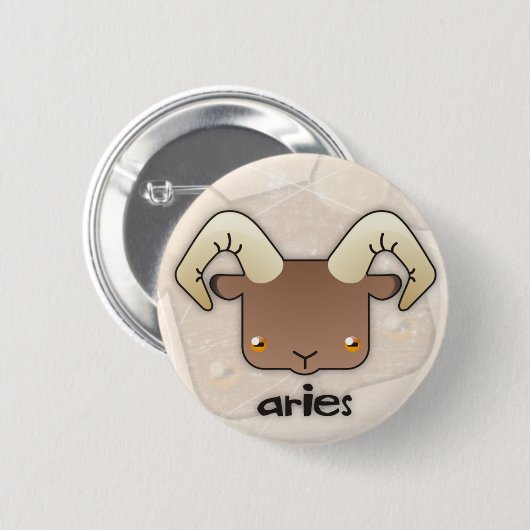 Knop Aries Ronde Button 5,7 Cm (Voorkant /achterkant)