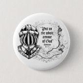 Knop Armor of God Ronde Button 5,7 Cm (Voorkant)