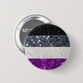 knop Aseksuele pride glitter Ronde Button 5,7 Cm (Voorkant /achterkant)