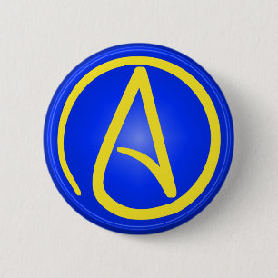 knop Atheïstisch symbool Ronde Button 5,7 Cm