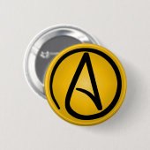knop Atheïstisch symbool Ronde Button 5,7 Cm (Voorkant /achterkant)