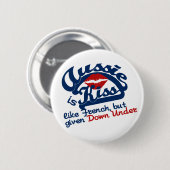 Knop Aussie Kiss Ronde Button 5,7 Cm (Voorkant /achterkant)