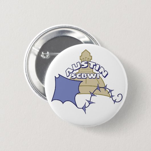 Knop Austin SCBWI logo Ronde Button 5,7 Cm (Voorkant /achterkant)