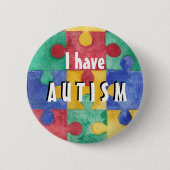 Knop Autism-id Ronde Button 5,7 Cm (Voorkant)