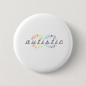 Knop Autism Ronde Button 5,7 Cm (Voorkant)