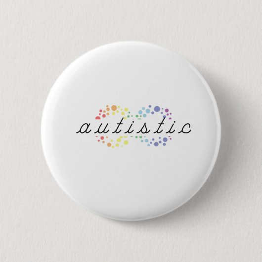 Knop Autism Ronde Button 5,7 Cm (Voorkant)