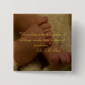 Knop baby vierkante button 5,1 cm (Voorkant)