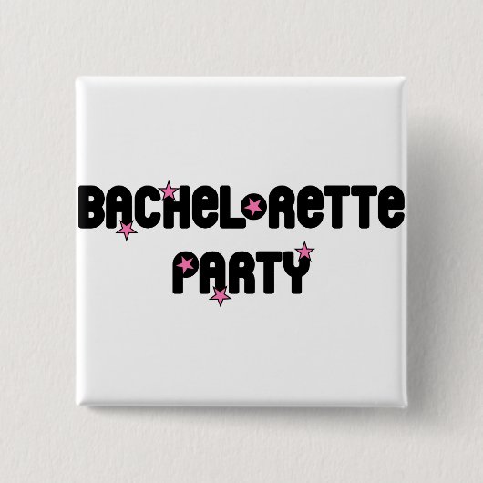 Knop Bachelorette Vierkante Button 5,1 Cm (Voorkant)
