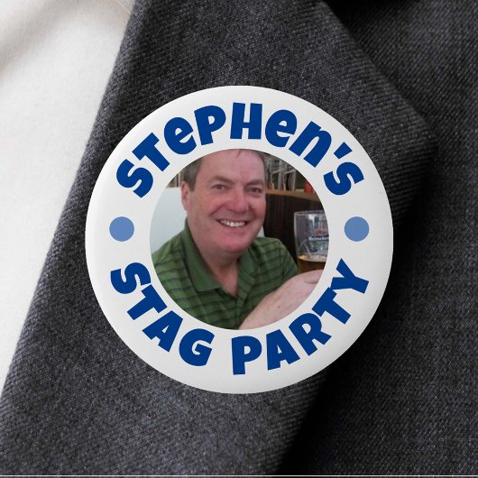 Knop Badge met foto voor vrijgezellenfeest voor ma Ronde Button 5,7 Cm