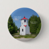 knop Baileys Harbor Range Lights Ronde Button 5,7 Cm (Voorkant)
