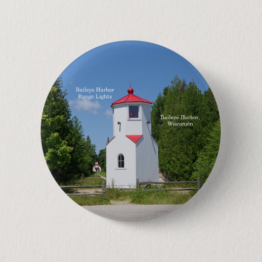 knop Baileys Harbor Range Lights Ronde Button 5,7 Cm (Voorkant)