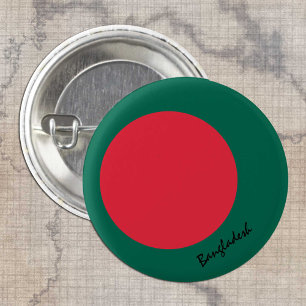 Knop Bangladesh, vlag voor patriottisch Bangladesh Ronde Button 3,2 Cm