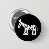 Knop Barack Obama 2012 Ronde Button 5,7 Cm (Voorkant /achterkant)