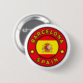 Knop Barcelona Spanje Ronde Button 5,7 Cm (Voorkant /achterkant)