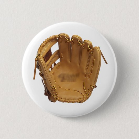 Knop Baseball Glove of Mitt Ronde Button 5,7 Cm (Voorkant)