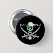 Knop Baseball Pirate Ronde Button 5,7 Cm (Voorkant /achterkant)
