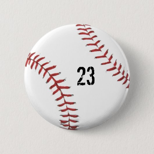 Knop Baseball-thema Ronde Button 5,7 Cm (Voorkant)