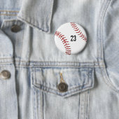 Knop Baseball-thema Ronde Button 5,7 Cm (In situ)