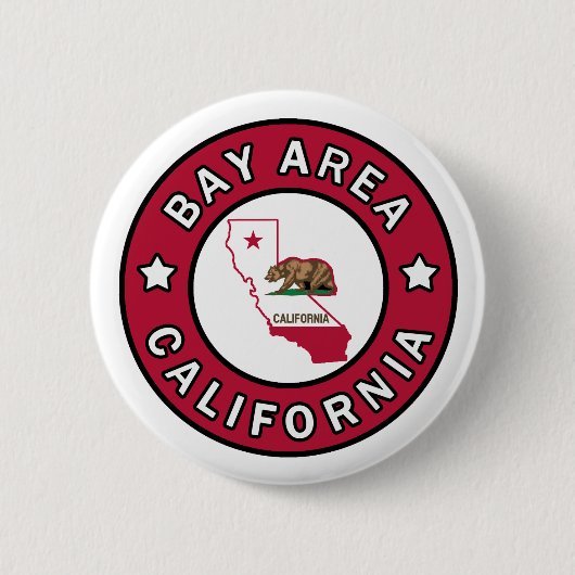 Knop Bay Area California Ronde Button 5,7 Cm (Voorkant)