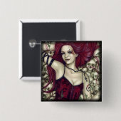 Knop Bed of Skulls Vierkante Button 5,1 Cm (Voorkant /achterkant)