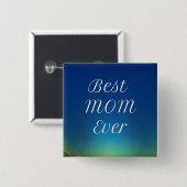 Knop Beste mama ooit Vierkante Button 5,1 Cm (Voorkant /achterkant)