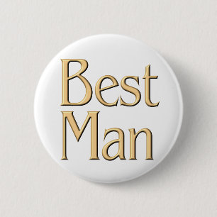 Knop Beste man Ronde Button 5,7 Cm