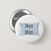 Knop Beste man Ronde Button 5,7 Cm (Voorkant /achterkant)