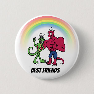 Knop Beste vrienden Ronde Button 5,7 Cm