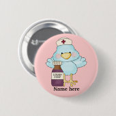 Knop Birdie Nurse Ronde Button 5,7 Cm (Voorkant /achterkant)