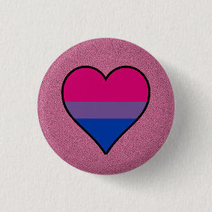 Knop Bisexuality flag Ronde Button 3,2 Cm