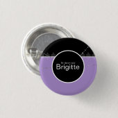 Knop Blauw en zwart Ronde Button 3,2 Cm (Voorkant /achterkant)