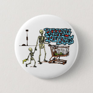 Knop Blauwen parkeren Ronde Button 5,7 Cm