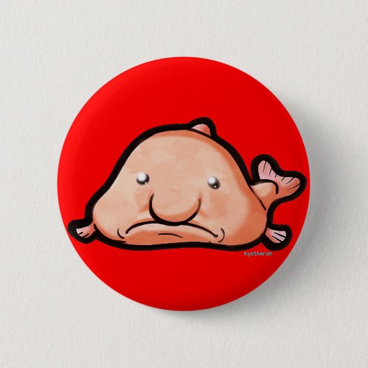 Knop Blobfish Ronde Button 5,7 Cm (Voorkant)
