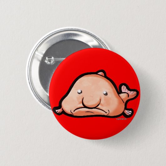 Knop Blobfish Ronde Button 5,7 Cm (Voorkant /achterkant)