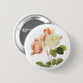 knop Bloemen 2 Ronde Button 5,7 Cm (Voorkant /achterkant)