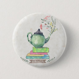 Knop Boeken en Tea Ronde Button 5,7 Cm