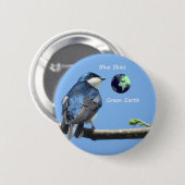Knop 'Boom-slikecologie' Ronde Button 5,7 Cm (Voorkant /achterkant)