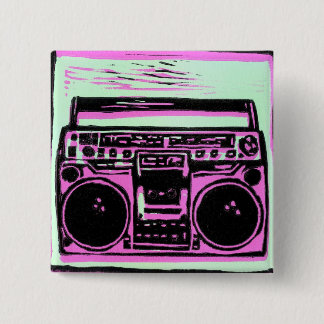 knop boombox vierkante button 5,1 cm