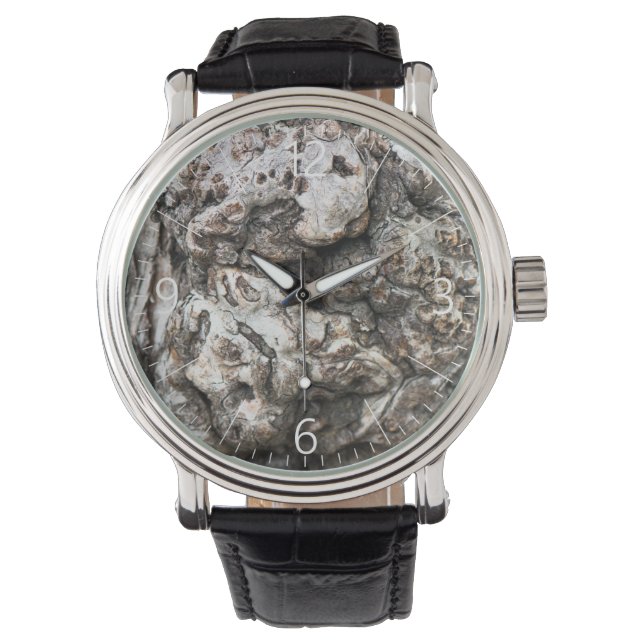 Knop boomstam horloge (Voorkant)