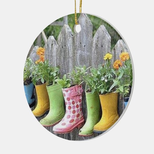 KNOP "BOOT"-PLANTERS VOOR DE STROOMLOVER KERAMISCH ORNAMENT (Links)
