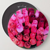 Knop Boquet rozen Ronde Button 6,0 Cm (Voorkant /achterkant)
