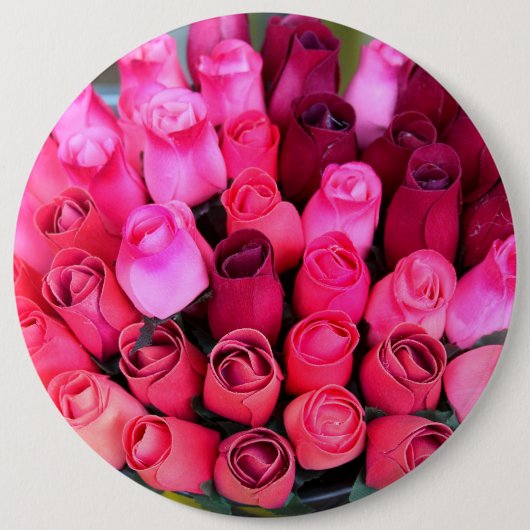 Knop Boquet rozen Ronde Button 6,0 Cm (Voorkant)
