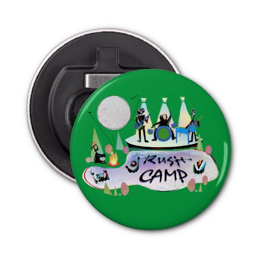 Knop Bottelopener RushCamp! Button Flesopener (Voorkant)