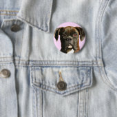 Knop Boxer Dog Ronde Button 5,7 Cm (In situ)