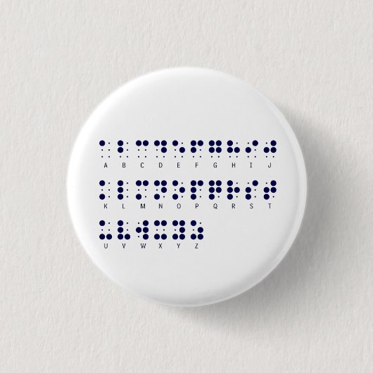 Knop Braille Ronde Button 3,2 Cm (Voorkant)