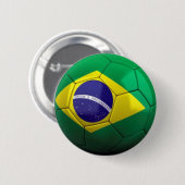 Knop Brasil soccer Ronde Button 5,7 Cm (Voorkant /achterkant)