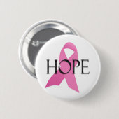 Knop Breast Cancer Hope Ronde Button 5,7 Cm (Voorkant /achterkant)