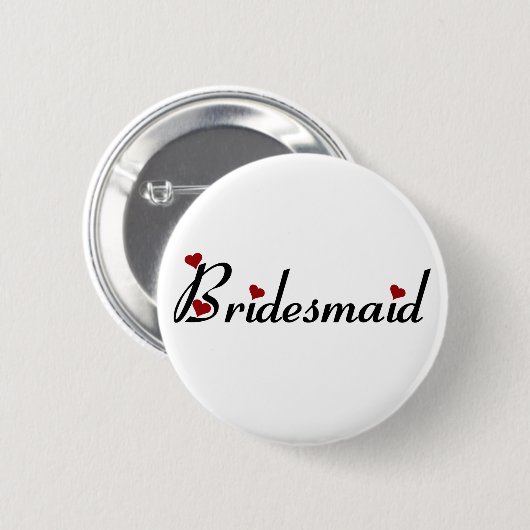 knop Bridesmaid Ronde Button 5,7 Cm (Voorkant /achterkant)