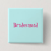 knop Bridesmaid Vierkante Button 5,1 Cm (Voorkant)