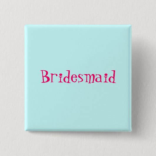 knop Bridesmaid Vierkante Button 5,1 Cm (Voorkant)